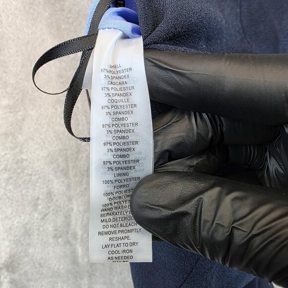 Vince Camuto Jumpsuit Womens 8P Navy Colorblock Wide Leg Sleeveless VC9P0095 - Picture 16 of 16